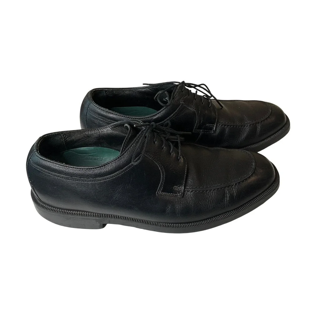 Florsheim Black Lace Up Dress‎ Shoes Leather Business Casual Office Wedding 8.5